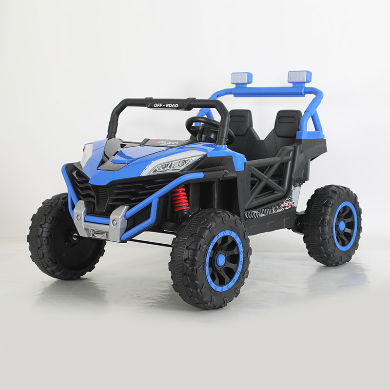 รถ UTV ไฟฟ้าสำหรับเด็ก 12V 2WD พร้อมระบบกันสะเทือนสี่ล้อ ดนตรีและไฟ