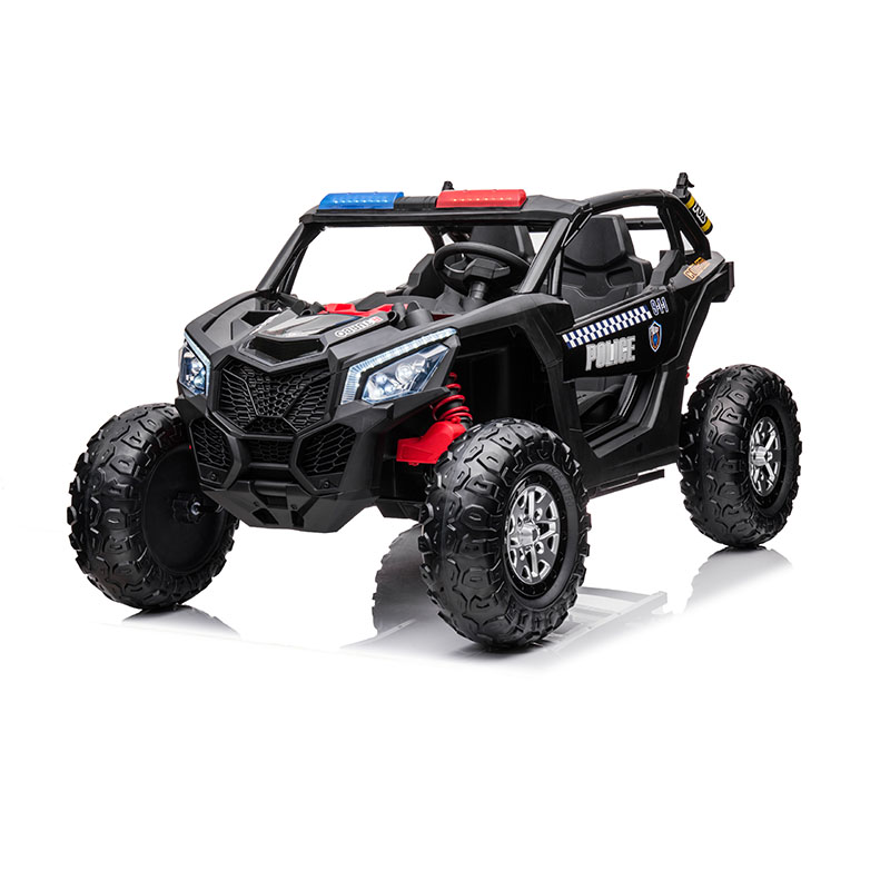 12V 2WD Kids Ride-On Police UTV พร้อมระบบดูดซับแรงกระแทกสี่ล้อ