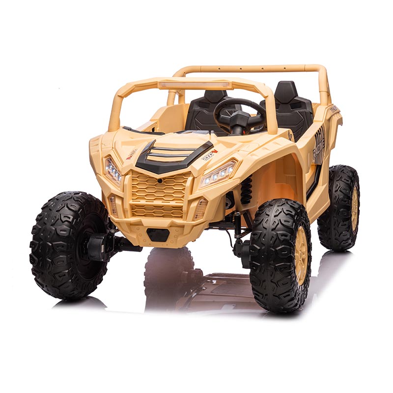 รถ UTV แบบนั่งสำหรับเด็ก 12V 2WD พร้อม Bluetooth และการตั้งค่าความเร็ว 2 ระดับ