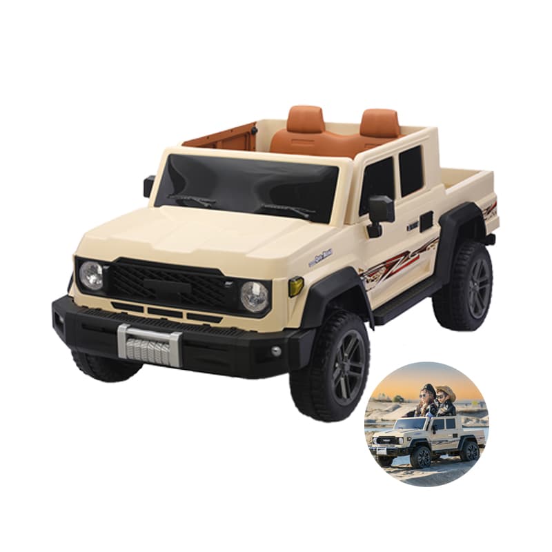 รถนั่งสำหรับเด็ก 12V 4WD พร้อมเตียงเก็บสัมภาระด้านหลัง