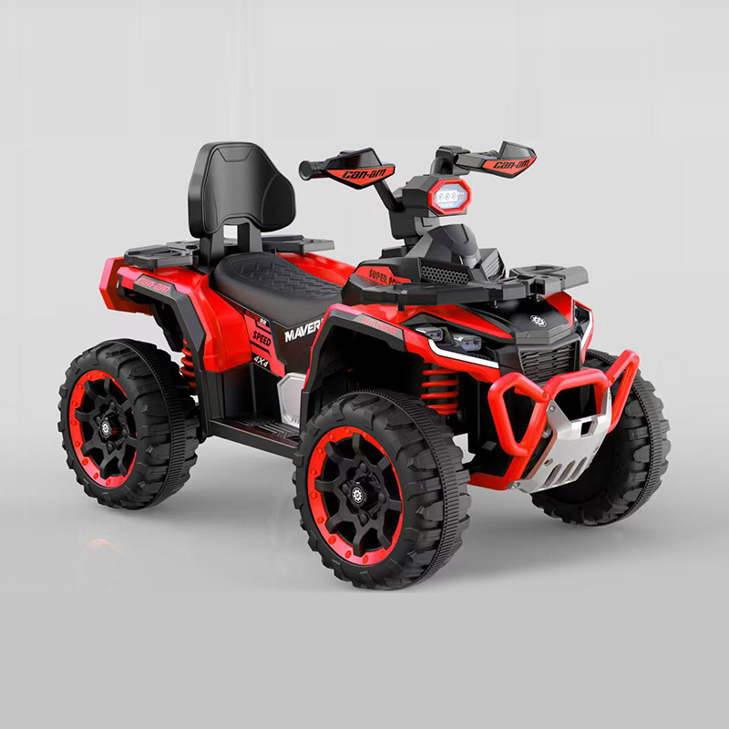 12V 4WD รถ ATV ไฟฟ้าขนาดใหญ่สำหรับเด็กพร้อมรีโมทคอนโทรลและดนตรี