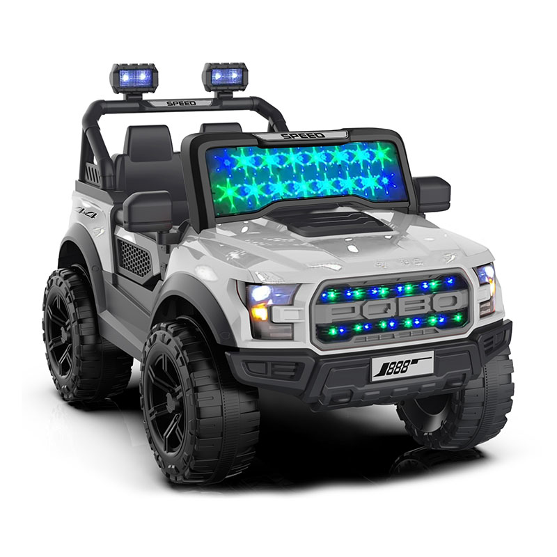 รถยนต์ไฟฟ้าสำหรับเด็กมอเตอร์คู่ 12V พร้อมรีโมทและดนตรี