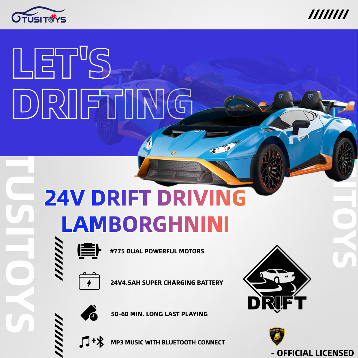 24V Drift รถเด็ก Lamborghini