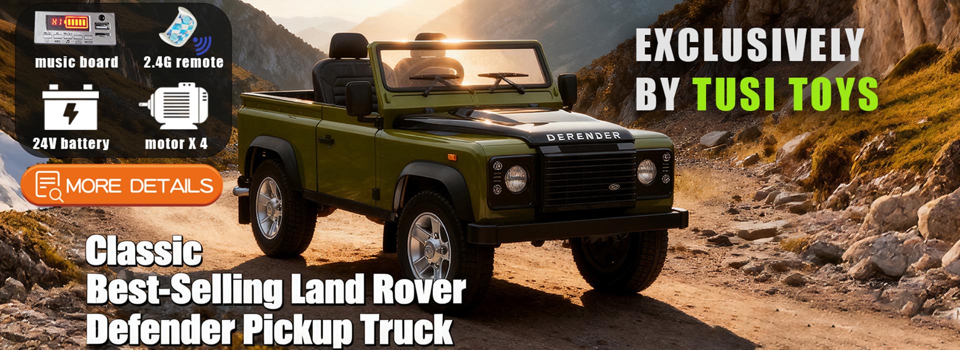 รถกระบะ Land Rover Defender รุ่นคลาสสิกที่ขายดีที่สุด