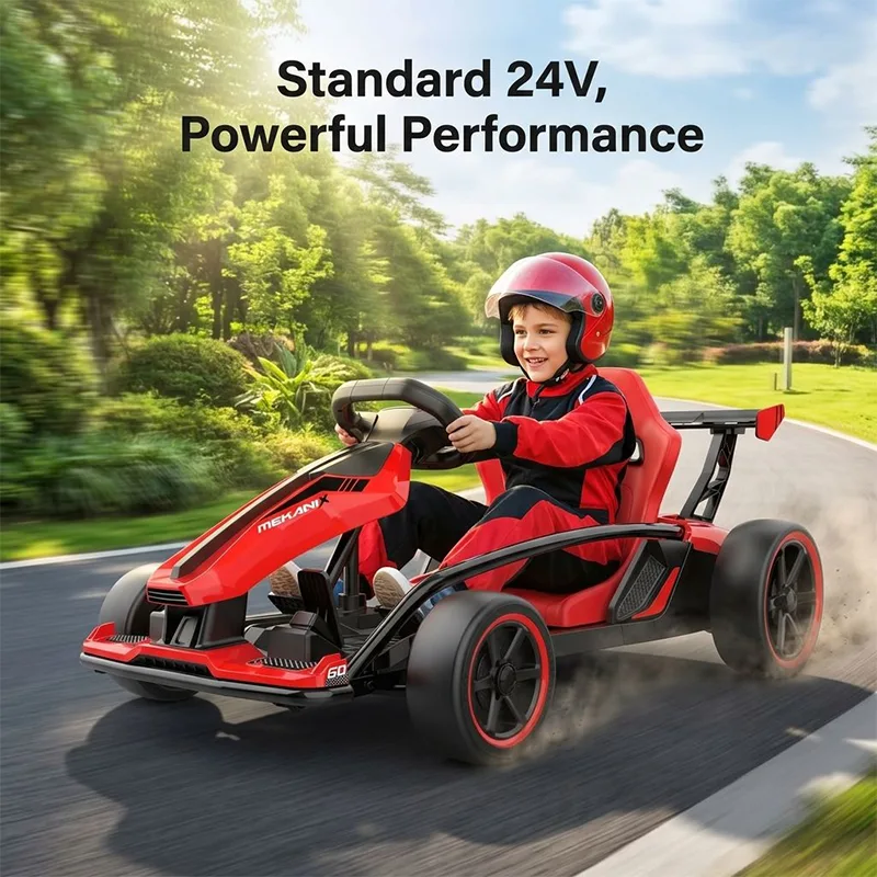 รถโกคาร์ทไฟฟ้าดริฟท์อันทรงพลัง 24v บนรถยนต์