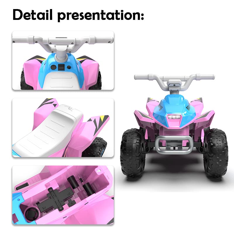6V Kids Off-Road ATV Ride-On with Rear Dump Bed