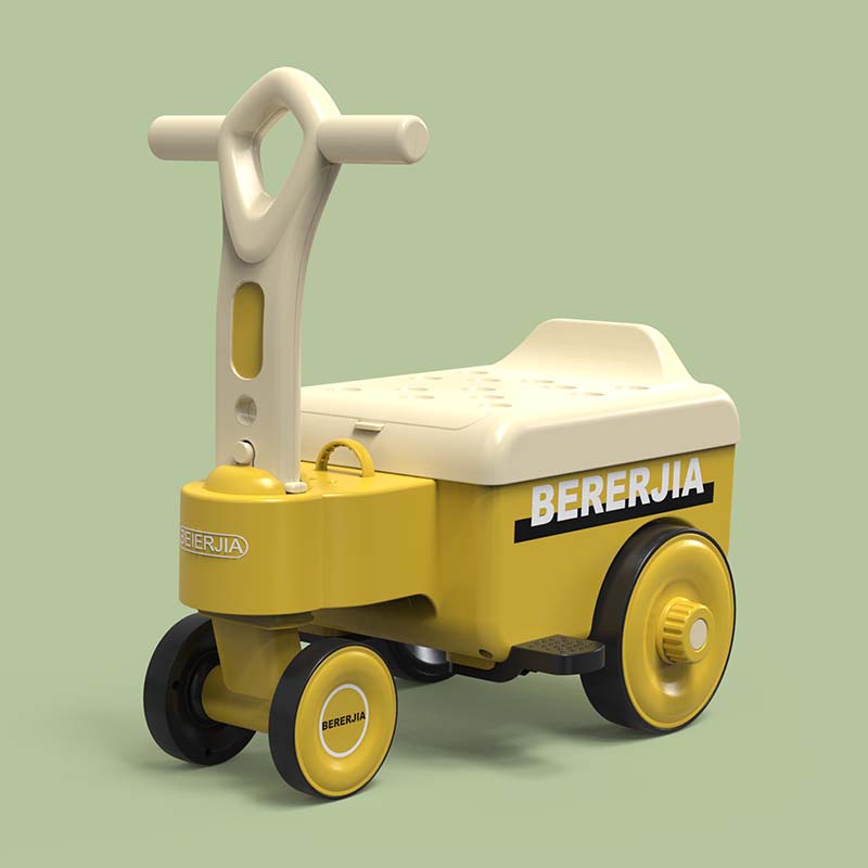 รถเลื่อนพร้อมตะกร้าเก็บของขนาดใหญ่ แฮนด์บาร์